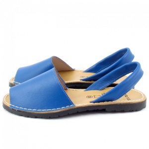 Sandale din piele AVARCA CLASIC Blue - Img 3