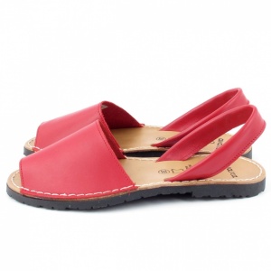 Sandale din piele AVARCA CLASIC Red - Img 3