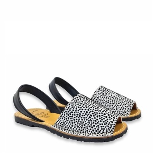 Sandale din piele AVARCA DOTS White