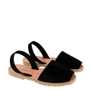 Sandale din piele MINORQUINES Nubuck Black