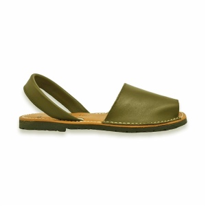 Sandale din piele naturala, AVARCA CLASIC GEL Khaki - Img 5