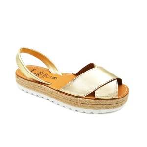 Sandale din piele naturala, AVARCA REVERIA Gold