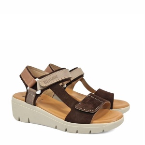 Sandale din piele naturala LEONA Brown