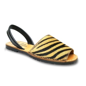 Sandale din piele pony, AVARCA Zebra Brown - Img 6