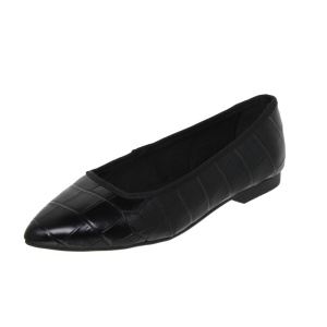 Balerini din piele naturala JIMENA Black - Img 3
