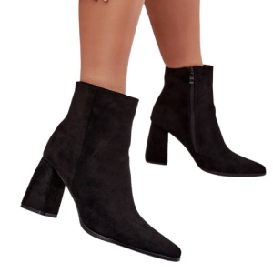 Botine din piele ecologica JOEYA Black - Img 3