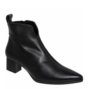Botine din piele naturala CLARA Black