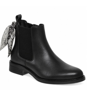Botine din piele naturala FIORELLA Black