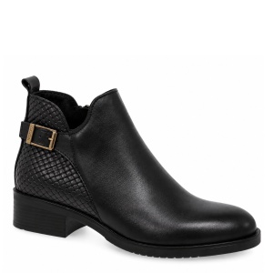 Botine din piele naturala TATIANA Black