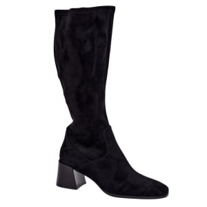 Cizme din piele ecologica FIORELLA Black