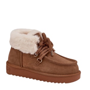 Cizme imblanite din piele naturala FRANKLIN Camel