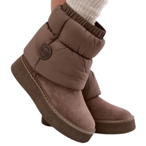Cizme matlasate imblanite MARISOL Beige - Img 2