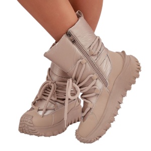 Cizme matlasate LEE COOPER Beige - Img 3