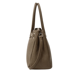 Geanta din piele naturala FLEUR Taupe - Img 2