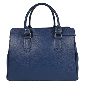 Geanta din piele naturala HELGA Blue - Img 3