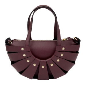 Geanta din piele naturala NINFEA Burgundy