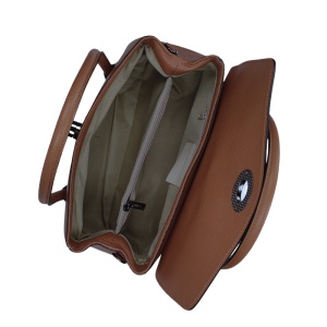 Geanta din piele naturala NOELA Brown - Img 4