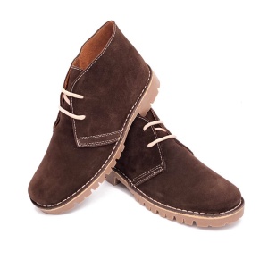 Ghete din piele intoarsa CAMINITO CHOCO - Img 3
