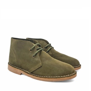 Ghete din piele intoarsa DIGO Khaki