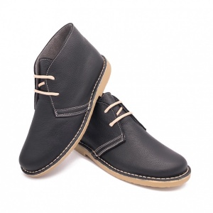 Ghete din piele naturala NAPPA Black - Img 3