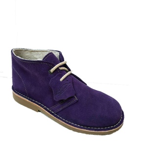 Ghete imblanite din piele intoarsa SAFARI VIOLET