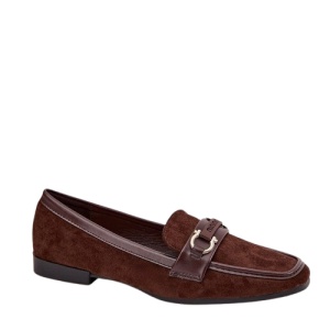 Mocasini din piele ecologica KAREN Brown