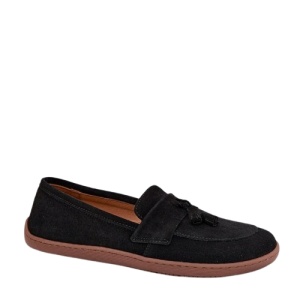 Pantofi din piele naturala BAREFOOT Fringe Black