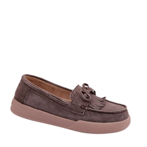 Pantofi din piele naturala VEGA Brown