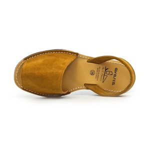 Sandale din piele AVARCA NUBUCK Camel - Img 5