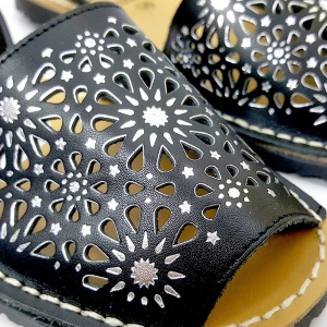 Sandale din piele AVARCA SPRING Black - Img 7