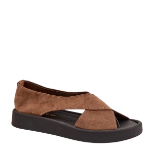 Sandale din piele naturala MALENA Taupe