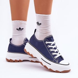 Tenisi cu platforma STEP Blue - Img 2