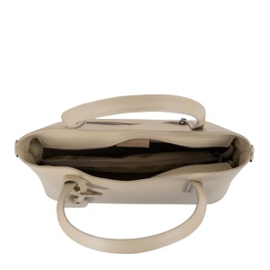 Geanta din piele naturala INAYA Beige - Img 3