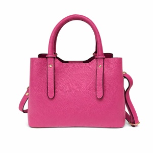 Geanta din piele naturala SAVIANA Fucsia