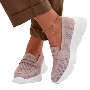 Pantofi din piele naturala ALEJANDRA Beige - Img 3
