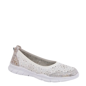 Pantofi din piele naturala INES White