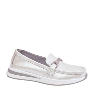 Pantofi din piele naturala MARTINA Silver