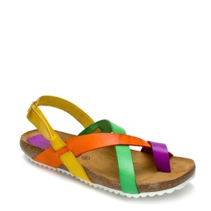 Sandale din piele naturala LELIA Multicolor