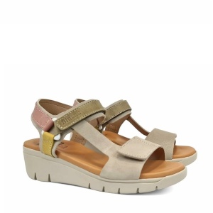 Sandale din piele naturala LEONA Beige