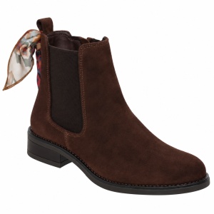 Botine din piele naturala ELVIRA Brown