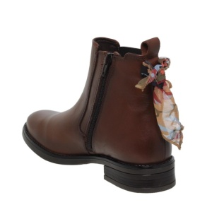 Botine din piele naturala FIORELLA Brown - Img 3