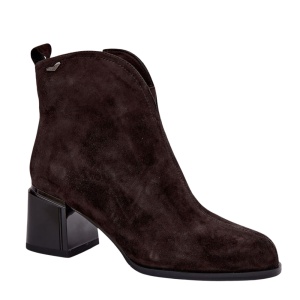 Botine din piele naturala OLY Brown