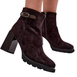 Botine din piele naturala TANIA Brown - Img 2