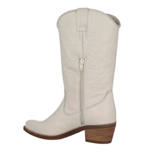 Cizme din piele naturala MIAPARELLI White - Img 3