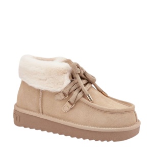 Cizme imblanite din piele naturala FRANKLIN Beige