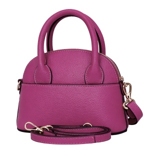 Geanta din piele naturala AGATA Fucsia - Img 3
