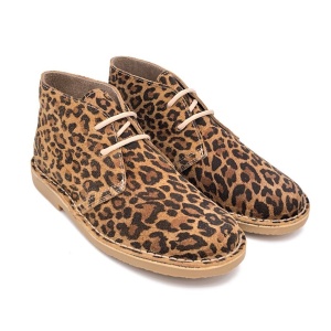 Ghete din piele naturala LEOPARD PRINT