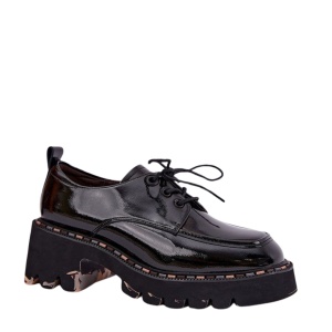 Pantofi din piele naturala BEGONA Black