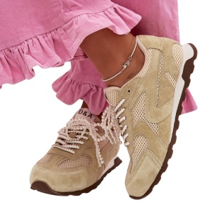 Pantofi sport din piele naturala LINDA Green - Img 3