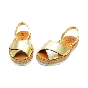 Sandale din piele naturala, AVARCA REVERIA Gold - Img 2